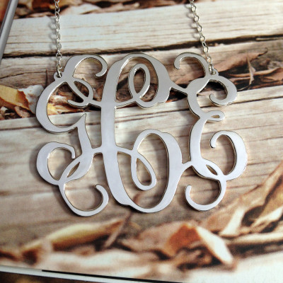 Gold Monogram Necklace